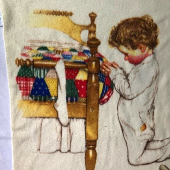 Norman Rockwell Boys Town Fleece Throw Blanket - Picture 2 of 5